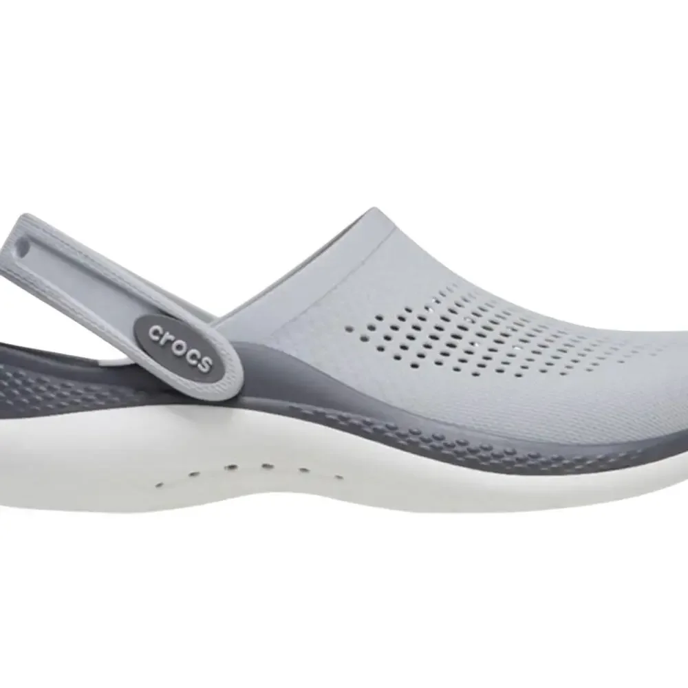 Crocs Unisex Literide 360 Clog Shoes‎ Size Junior 5 Light Grey, Dark Grey accent